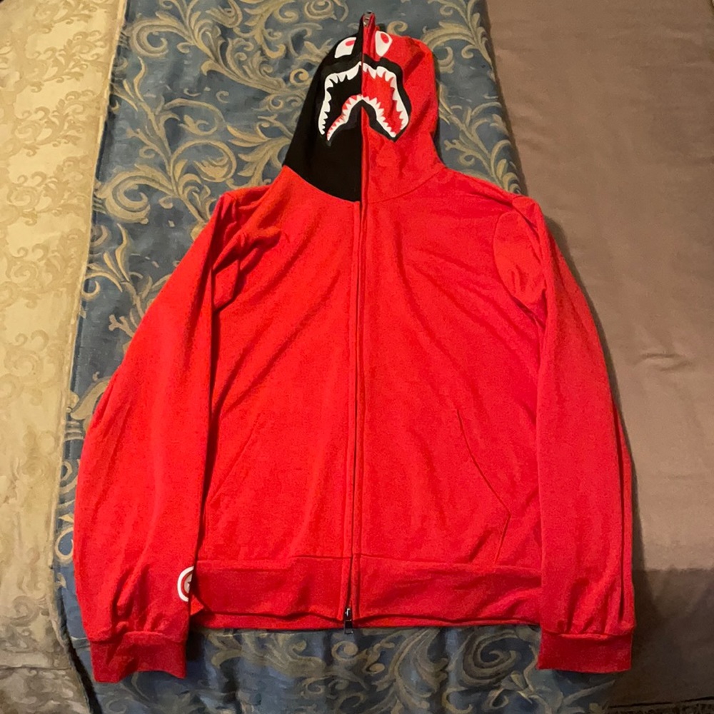 Red & Black Bape Hoodie
